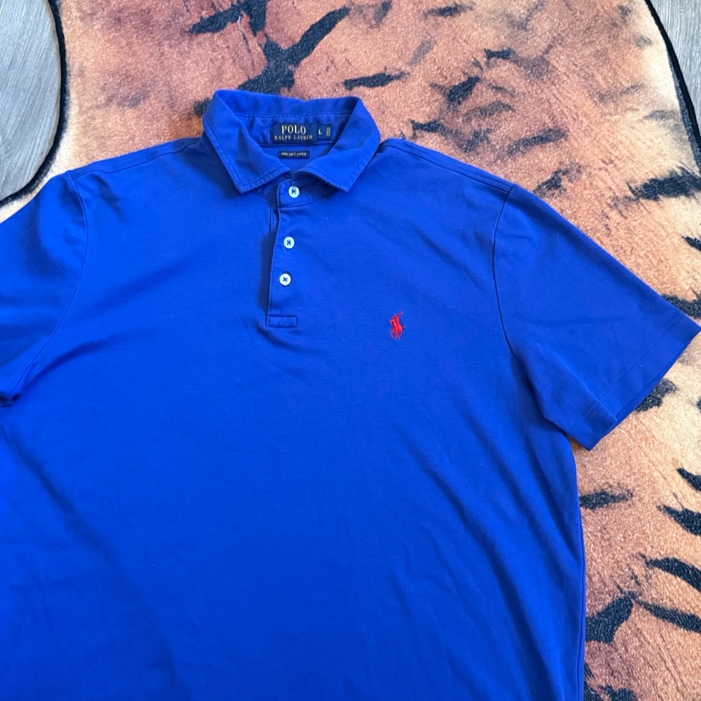 Ralph Lauren Men's Royal Blue Polo Shirt - Picture 5 of 8